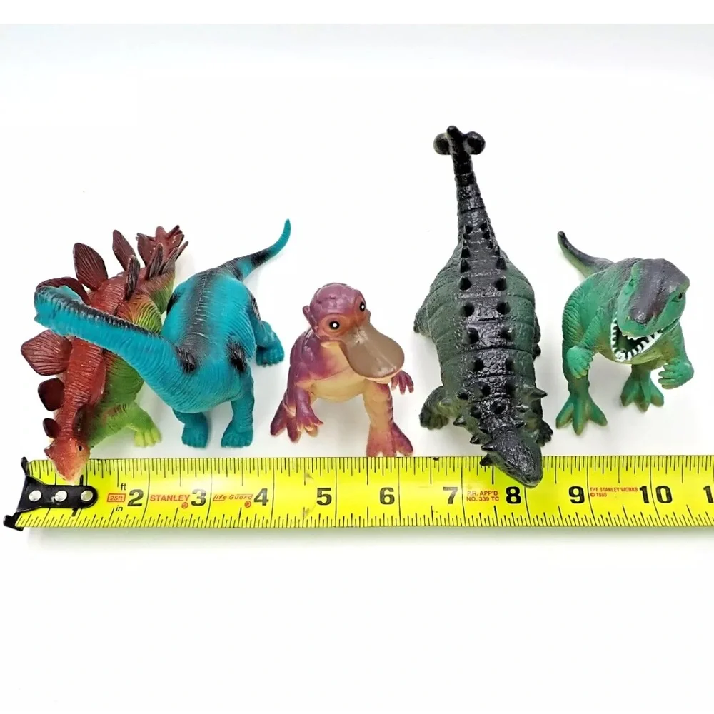 Vintage Greenbrier International Dinosaur Lot T-Rex Stegosaurus Ankylosaurus